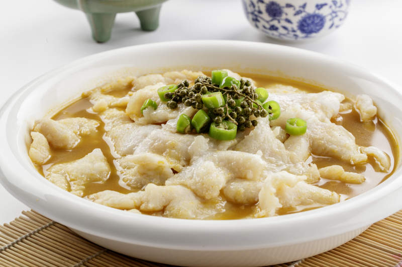 藤椒水煮巴沙鱼片图片