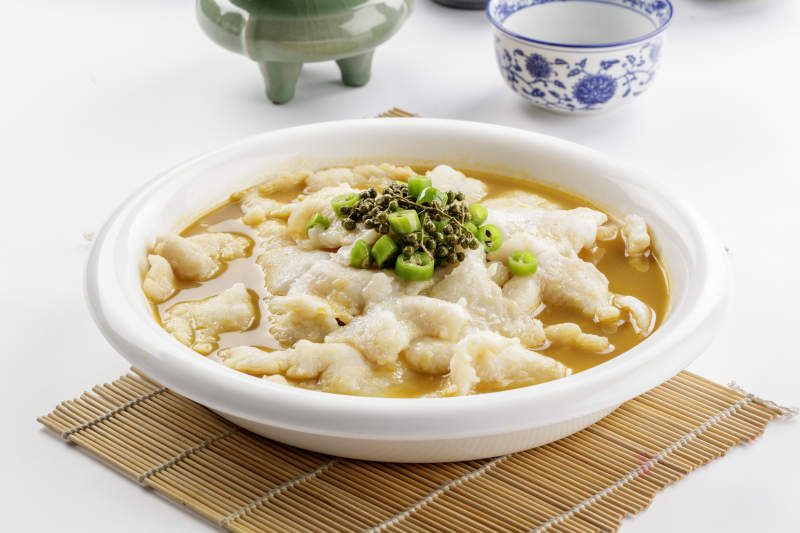 藤椒水煮巴沙鱼片图片