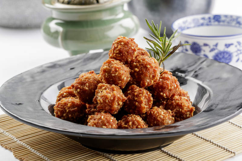 养生宫廷炸脆骨丸子图片