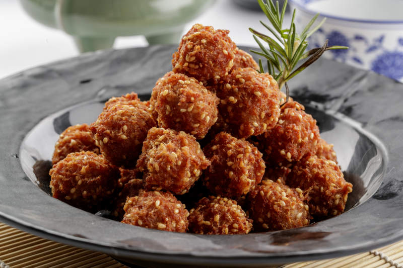 养生宫廷炸脆骨丸子图片