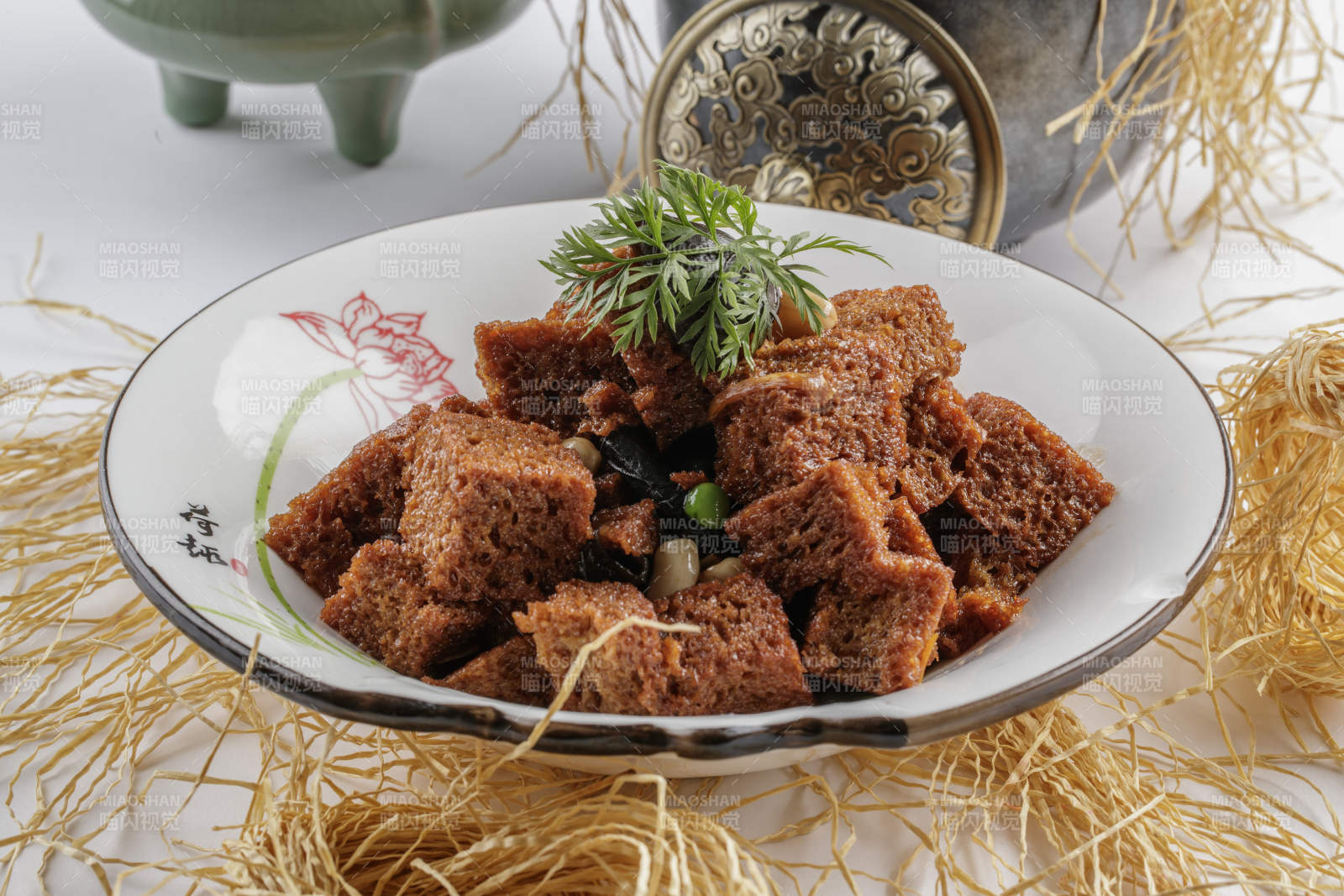 美味酱油面筋图片