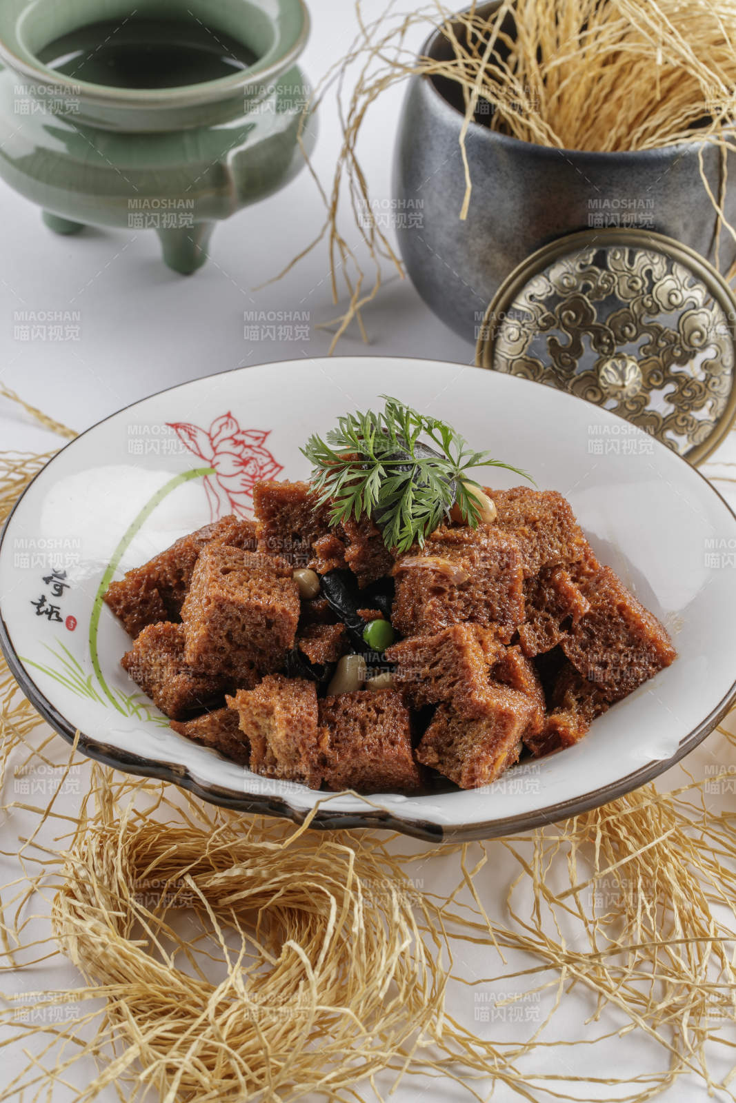 美味酱油面筋图片