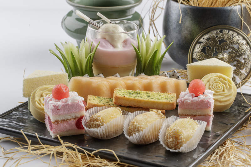 婚宴点心糕点拼盘图片