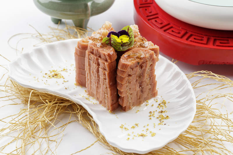 桂花蜜黄米藕图片