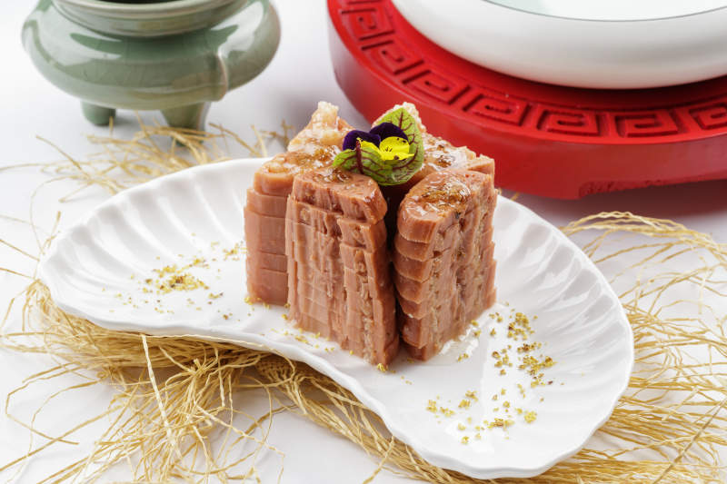 桂花蜜黄米藕图片