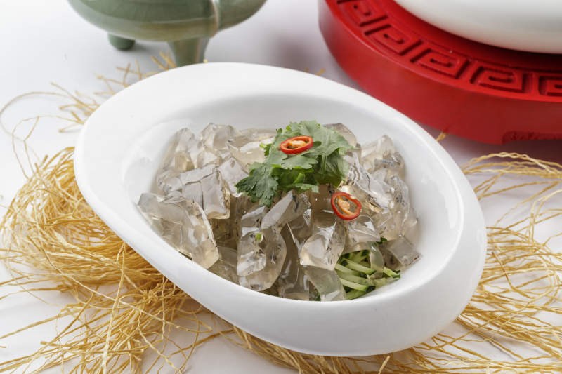 凉拌鱼皮冻图片