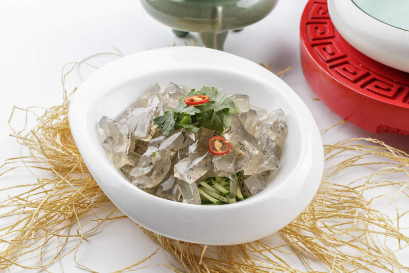 凉拌鱼皮冻图片