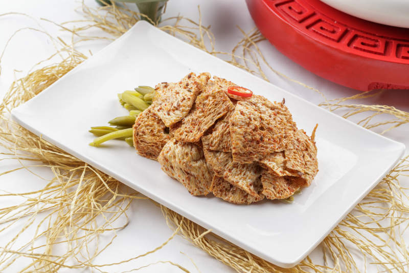 凉拌麻辣面筋图片