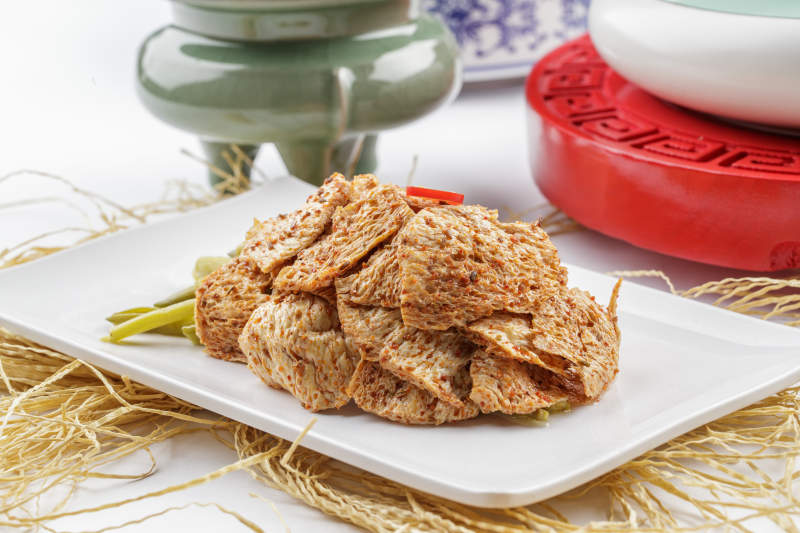 凉拌麻辣面筋图片