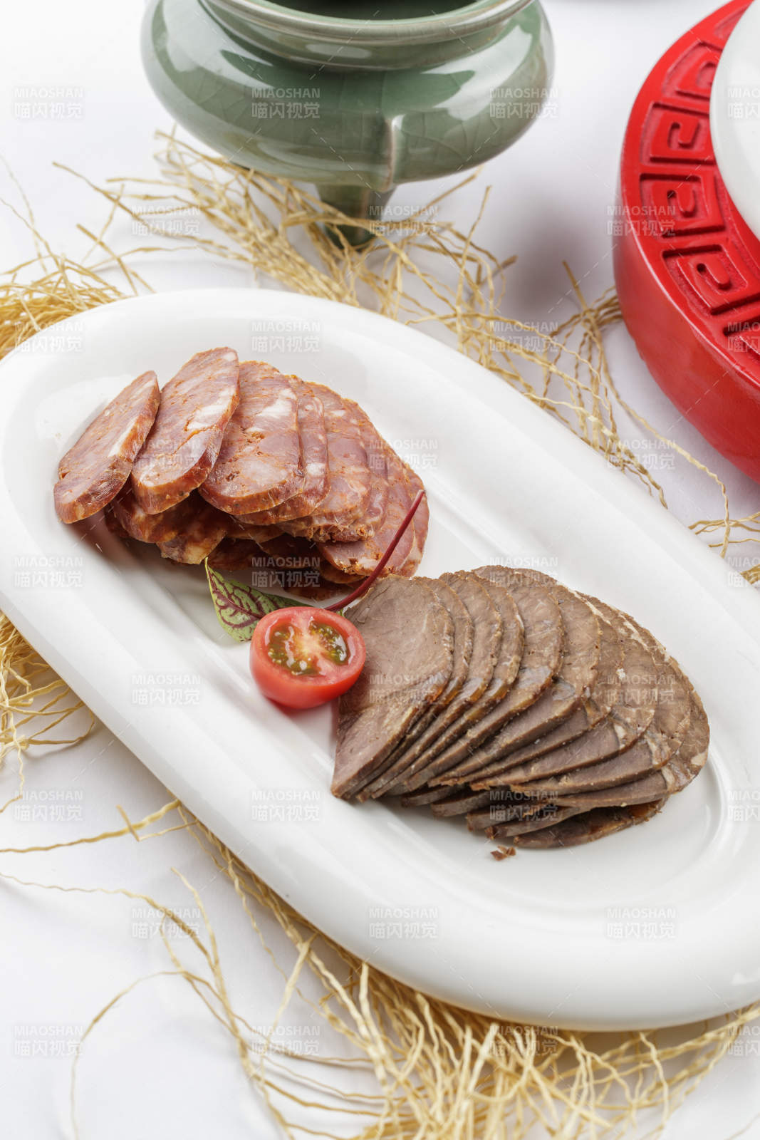 卤味拼盘双拼图片