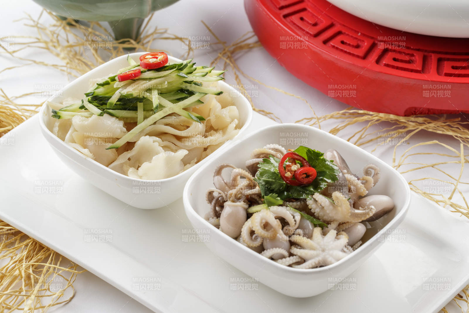 温拌小海鲜螺片小八爪图片