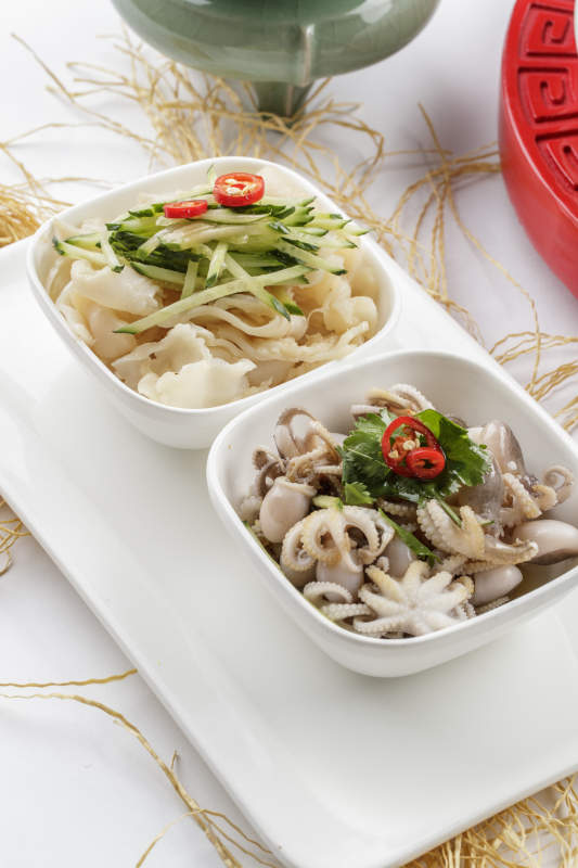 温拌小海鲜螺片小八爪图片