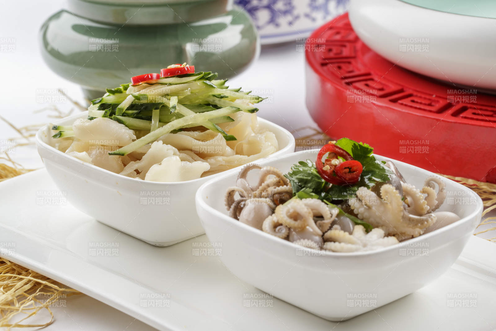 温拌小海鲜螺片小八爪图片