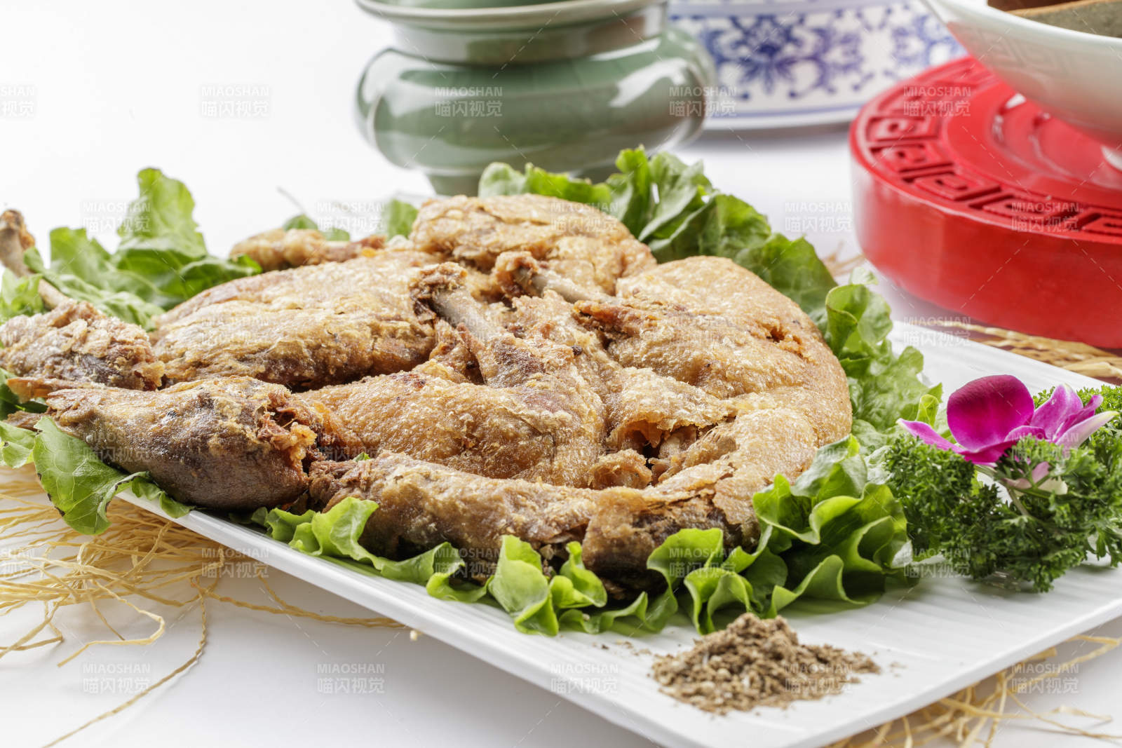 糟炸土鸡油炸鸡图片