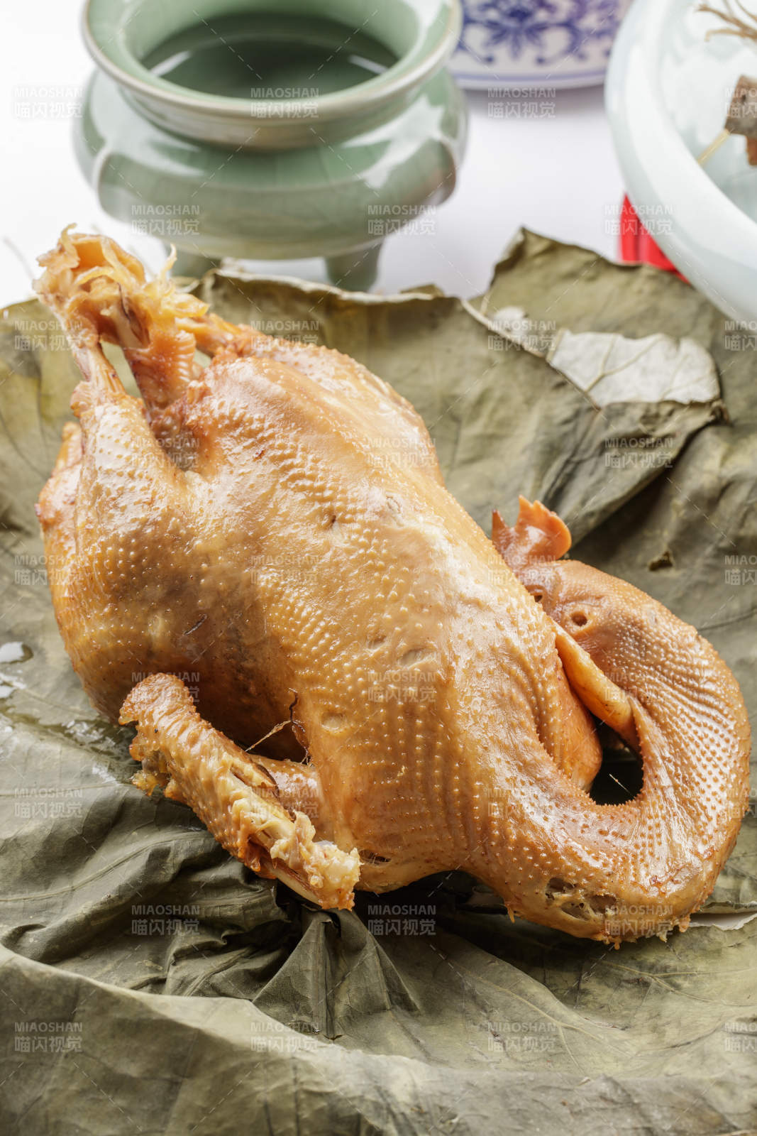 豆豉酱香荷叶鸡图片