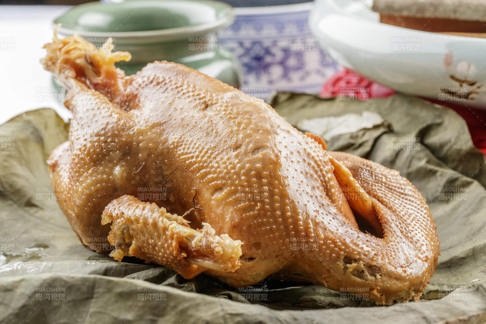 豆豉酱香荷叶鸡图片