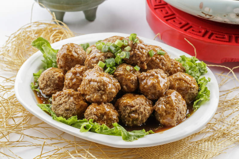 红烧丸子猪肉丸子图片