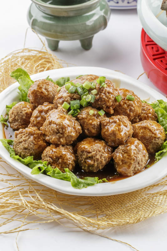 红烧丸子猪肉丸子图片