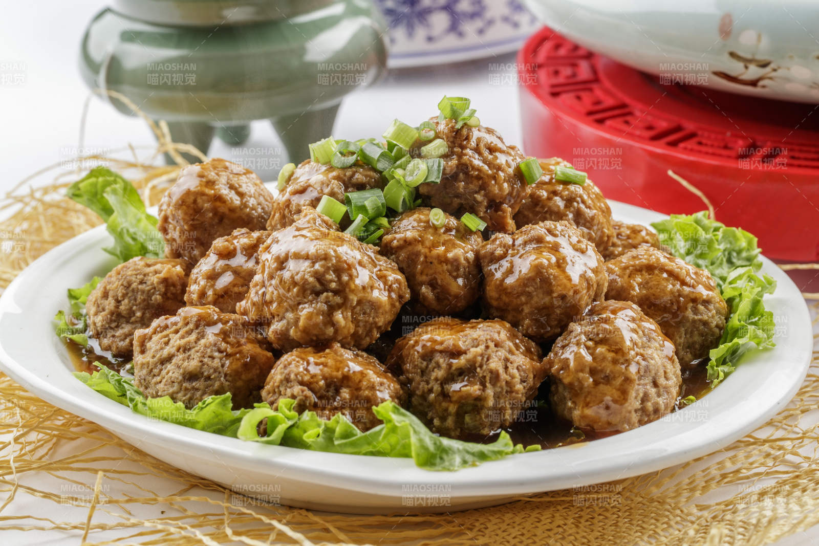 红烧丸子猪肉丸子图片