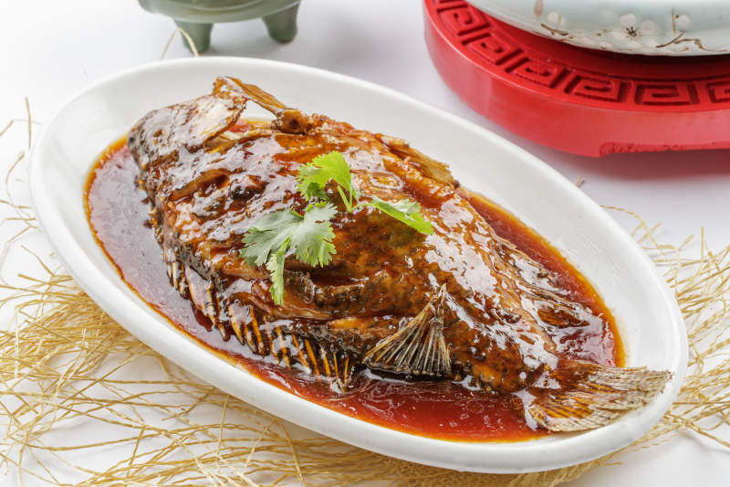 红烧桂鱼干烧鱼图片