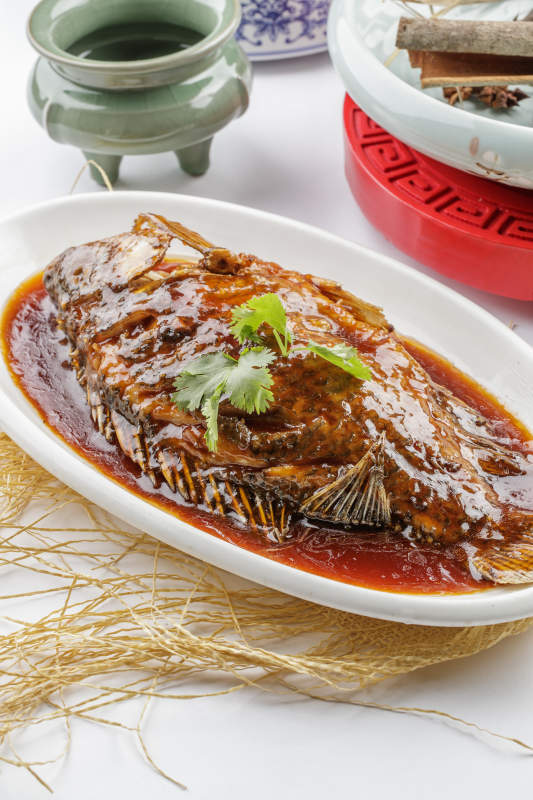 红烧桂鱼干烧鱼图片