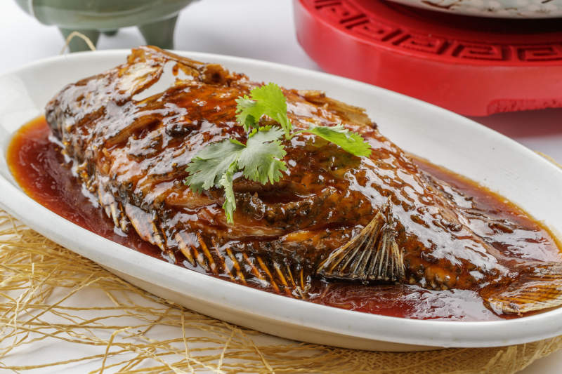 红烧桂鱼干烧鱼图片
