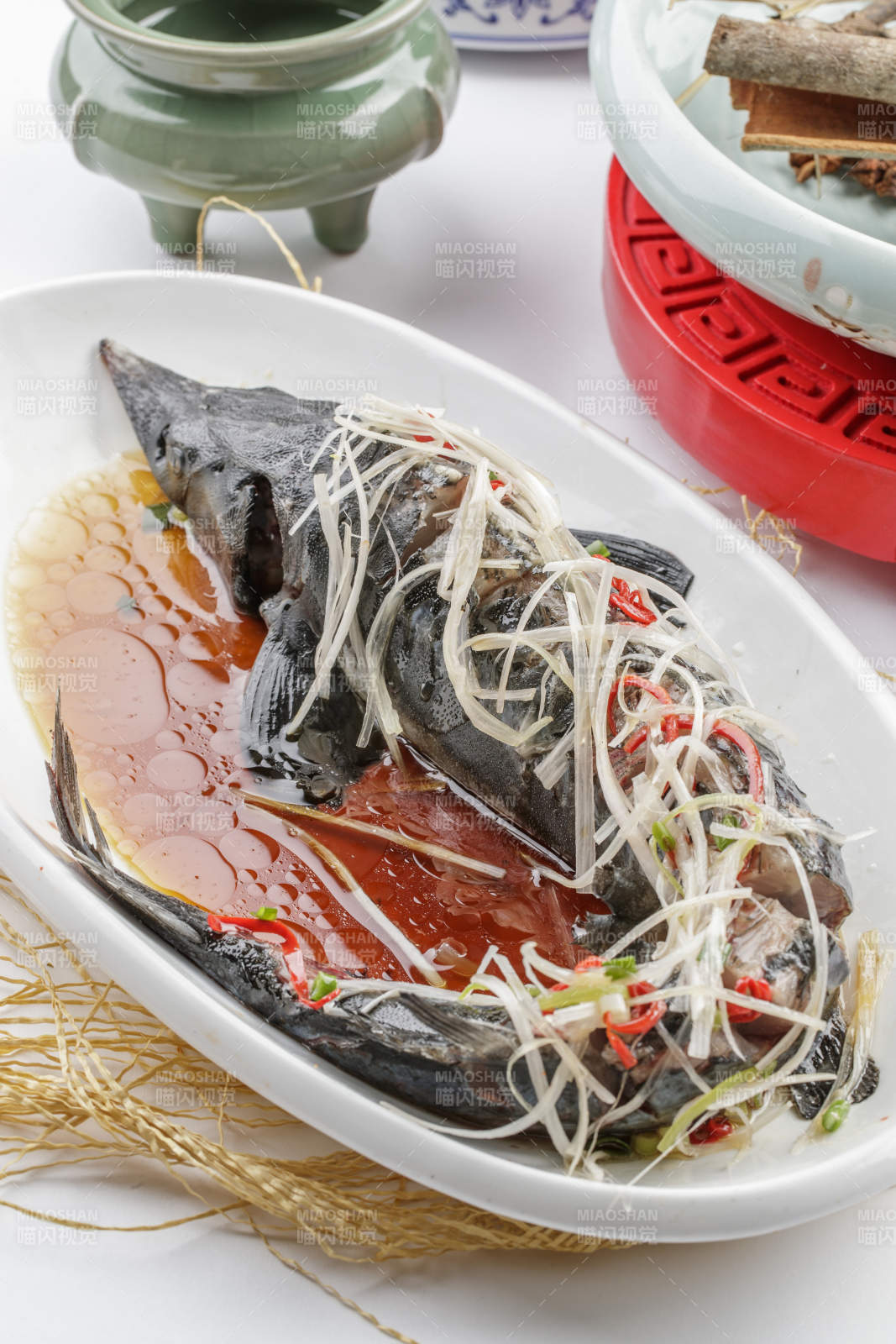 清蒸鲟鱼食用鲟鱼图片