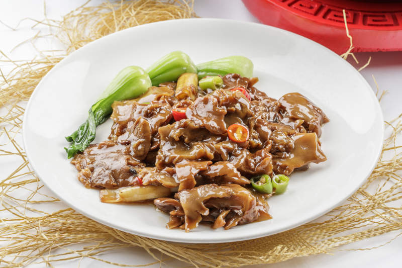 鲁菜葱烧大海螺片图片