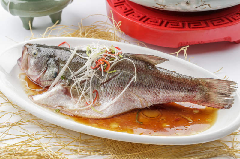 清蒸海鲈鱼图片