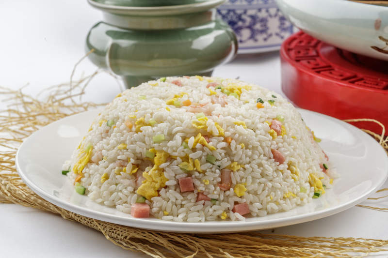 火腿青豆蛋炒饭扬州炒饭图片