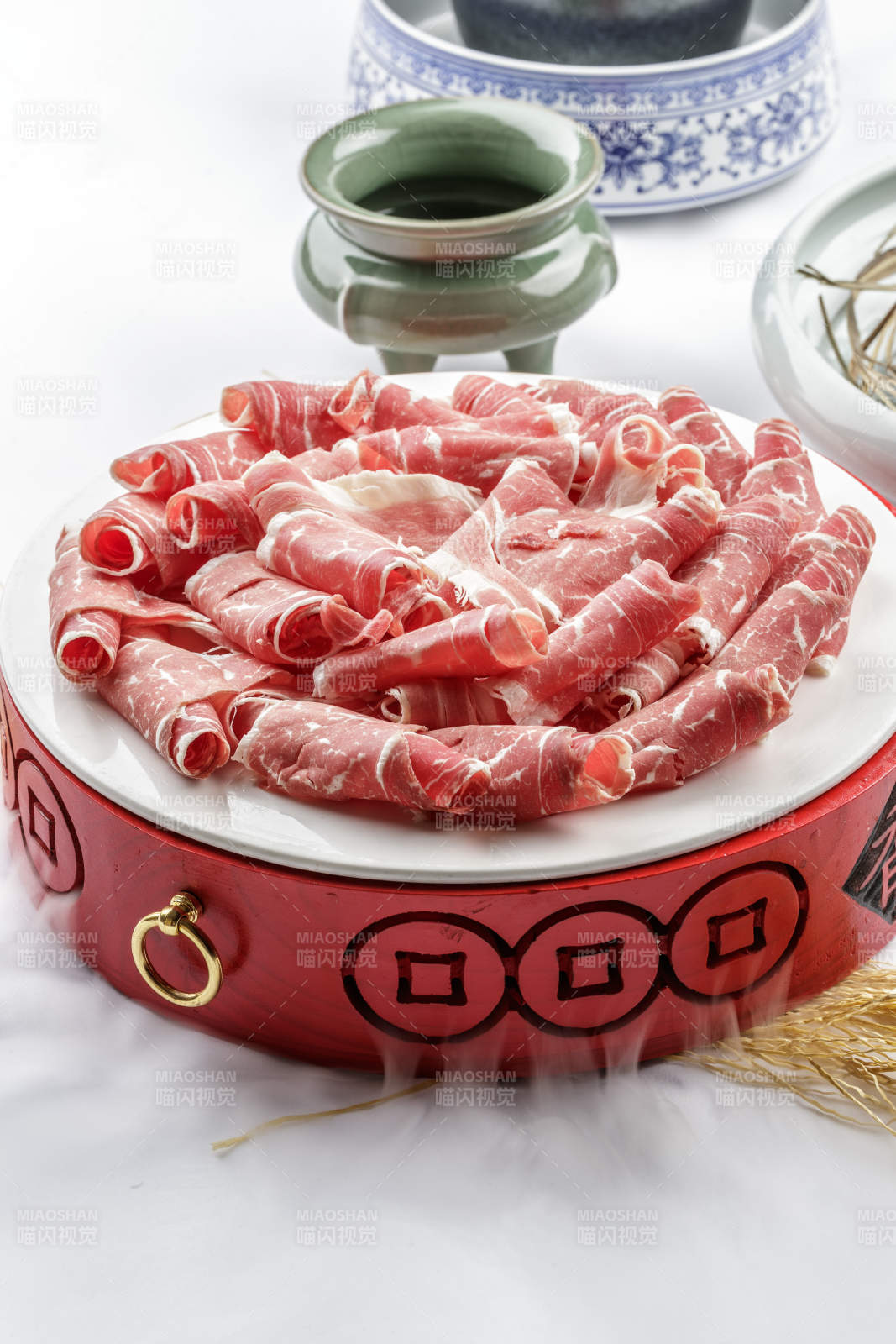 涮锅火锅食材加钙羊肉卷脆骨肉图片