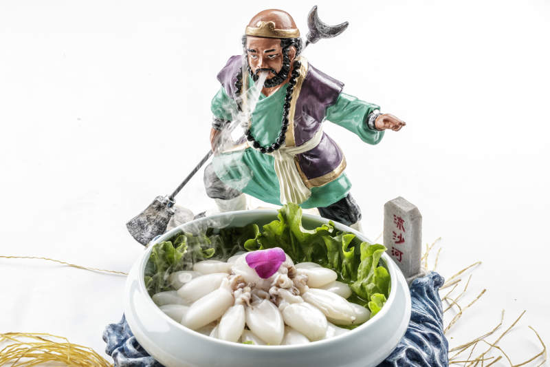 火锅食材新鲜小墨鱼图片