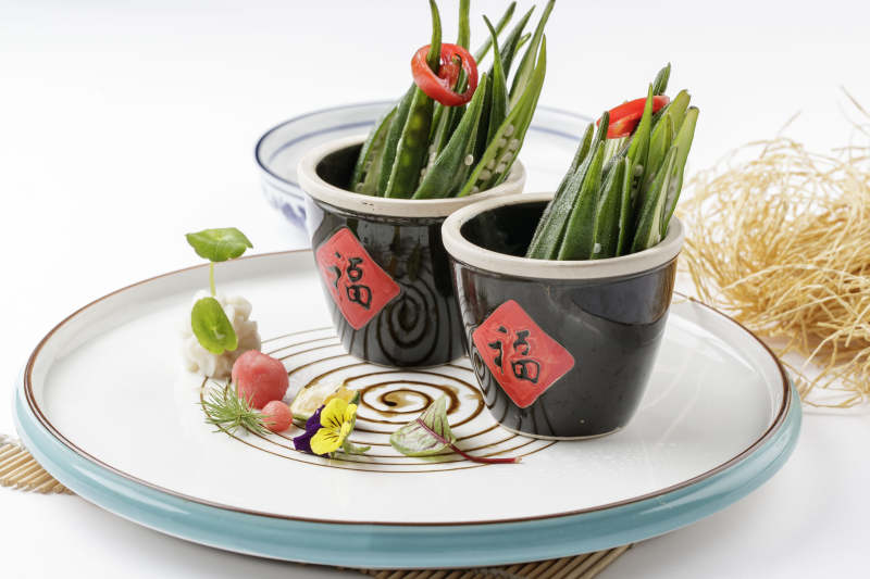 双缸鲜秋葵图片