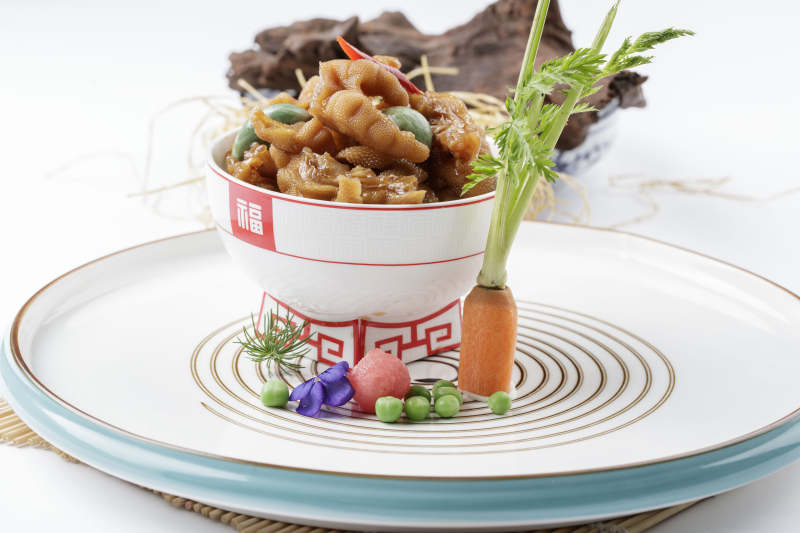 腊八蒜卤鸡脚图片