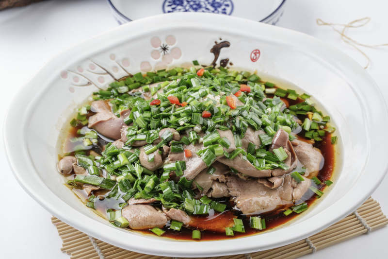 韭香熘猪肝图片