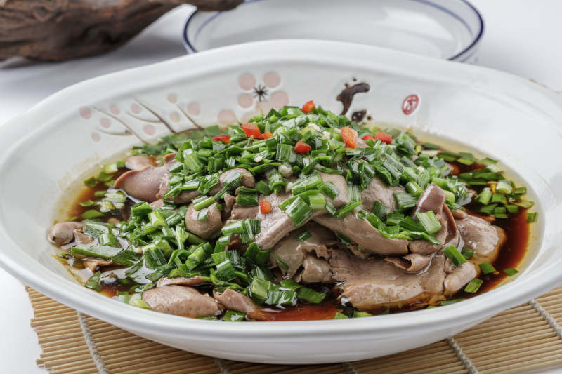 韭香熘猪肝图片