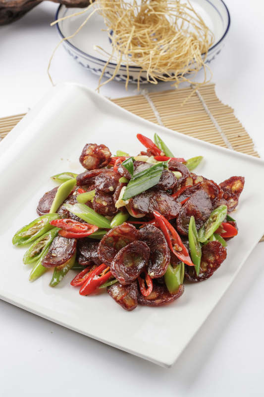 辣炒川味腊肠图片