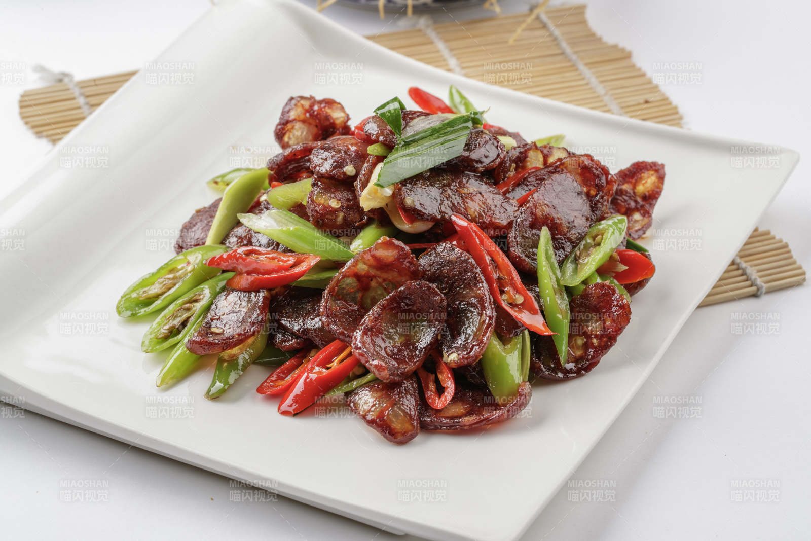 辣炒川味腊肠图片