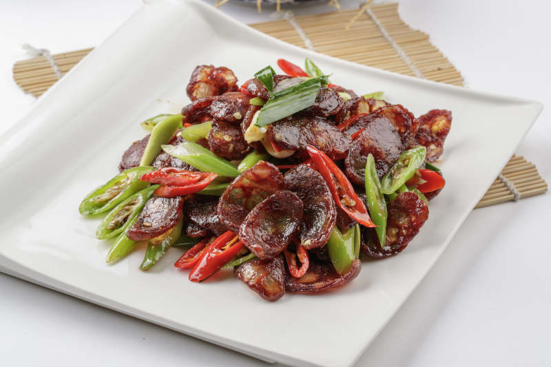 辣炒川味腊肠图片