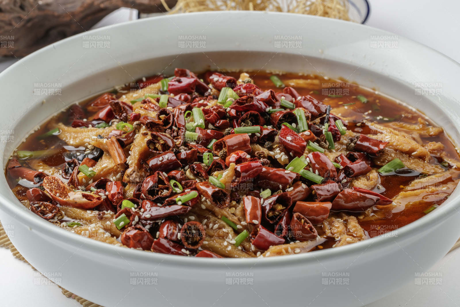 水煮腐竹猪肚丝图片