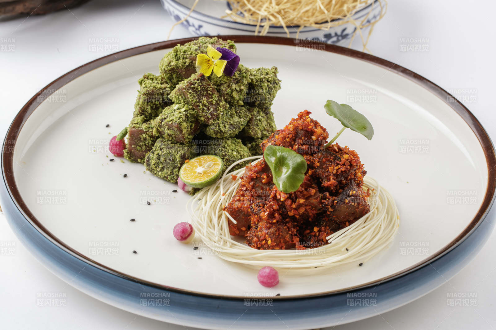 抹茶和牛肉图片