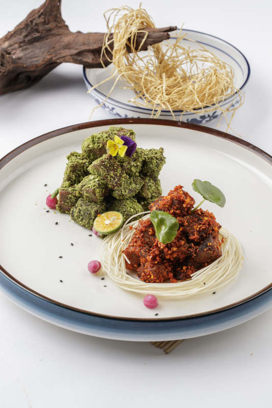 抹茶和牛肉图片