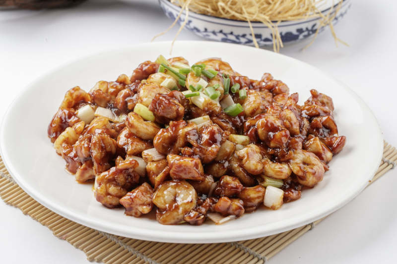 京酱腰果肉丁图片