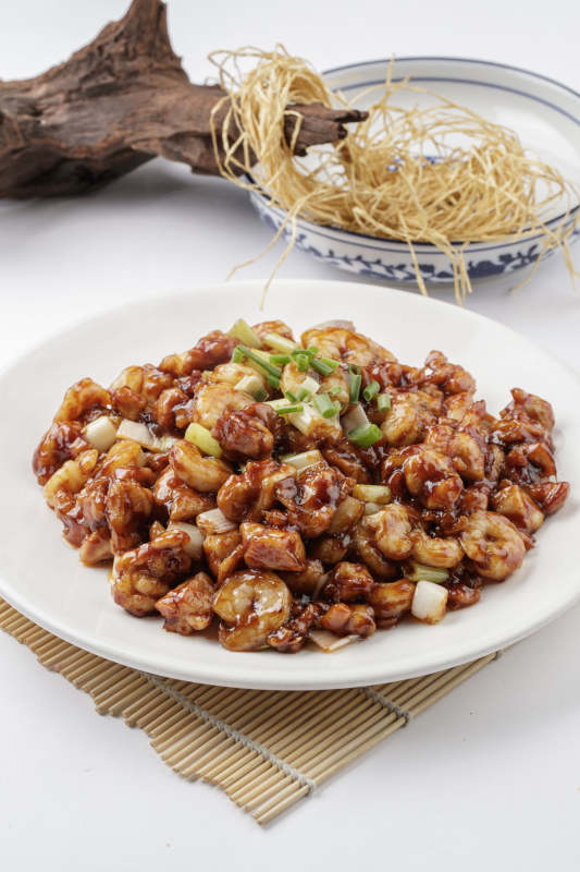 京酱腰果肉丁图片