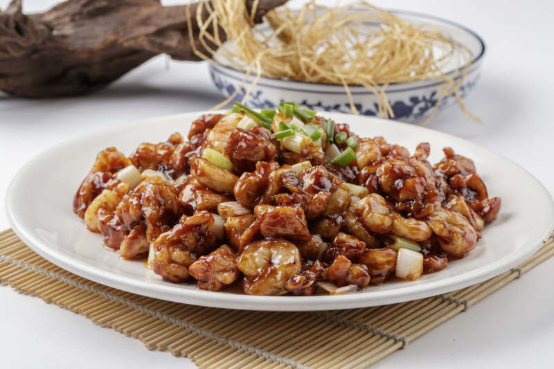 京酱腰果肉丁图片