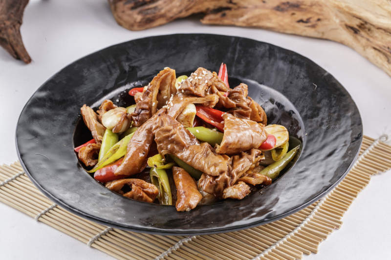 家常溜肥肠图片