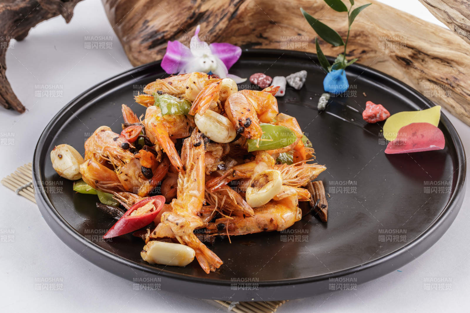 蒜香豆豉小河虾图片