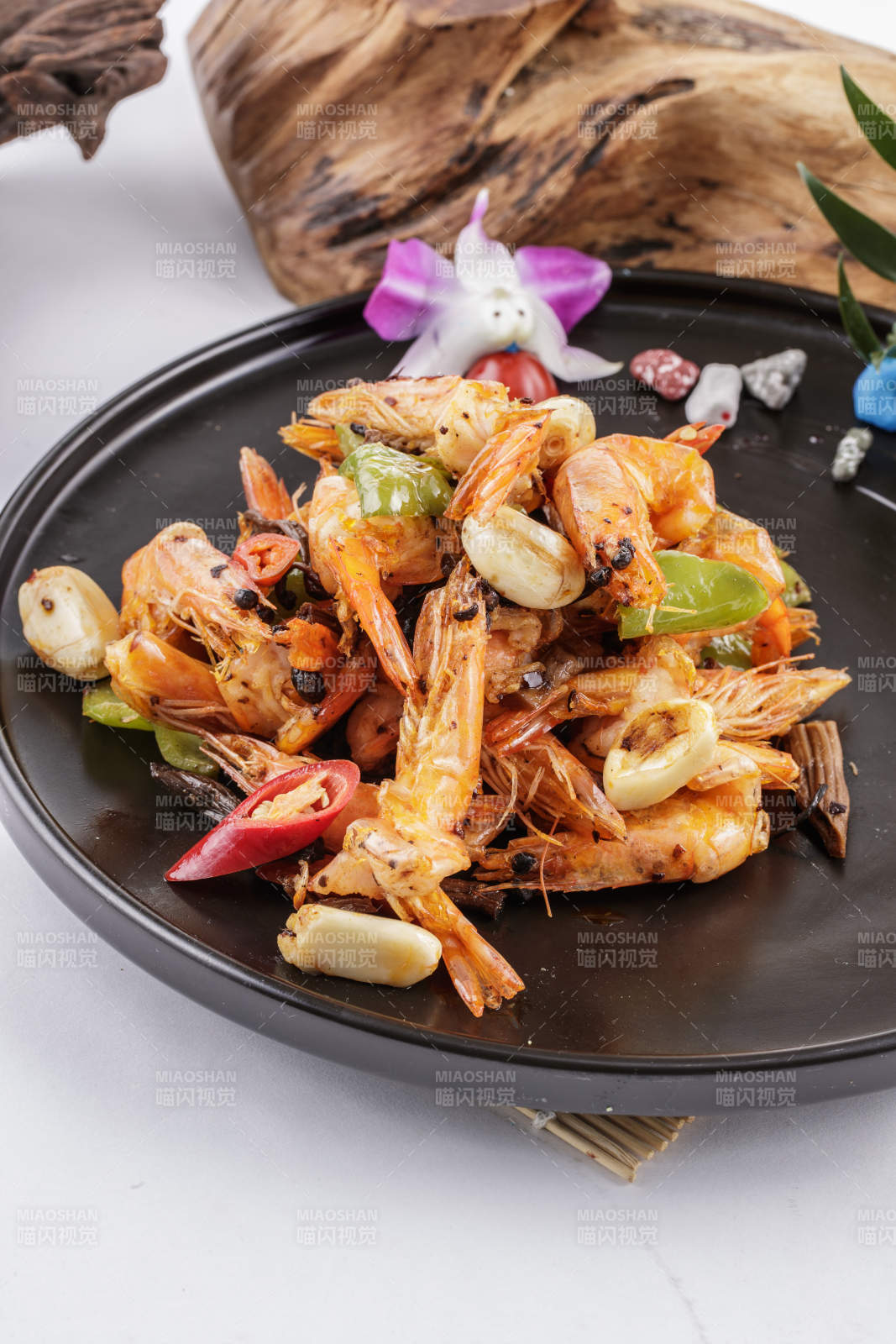 蒜香豆豉小河虾图片