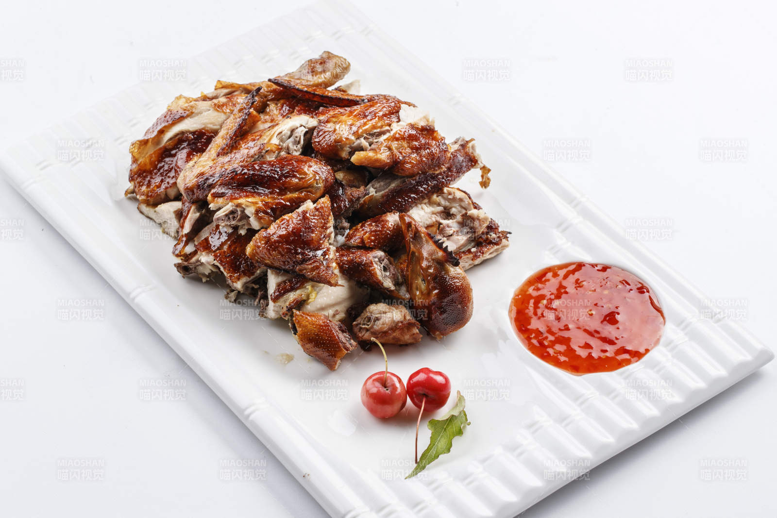 美味手撕熏鸡图片