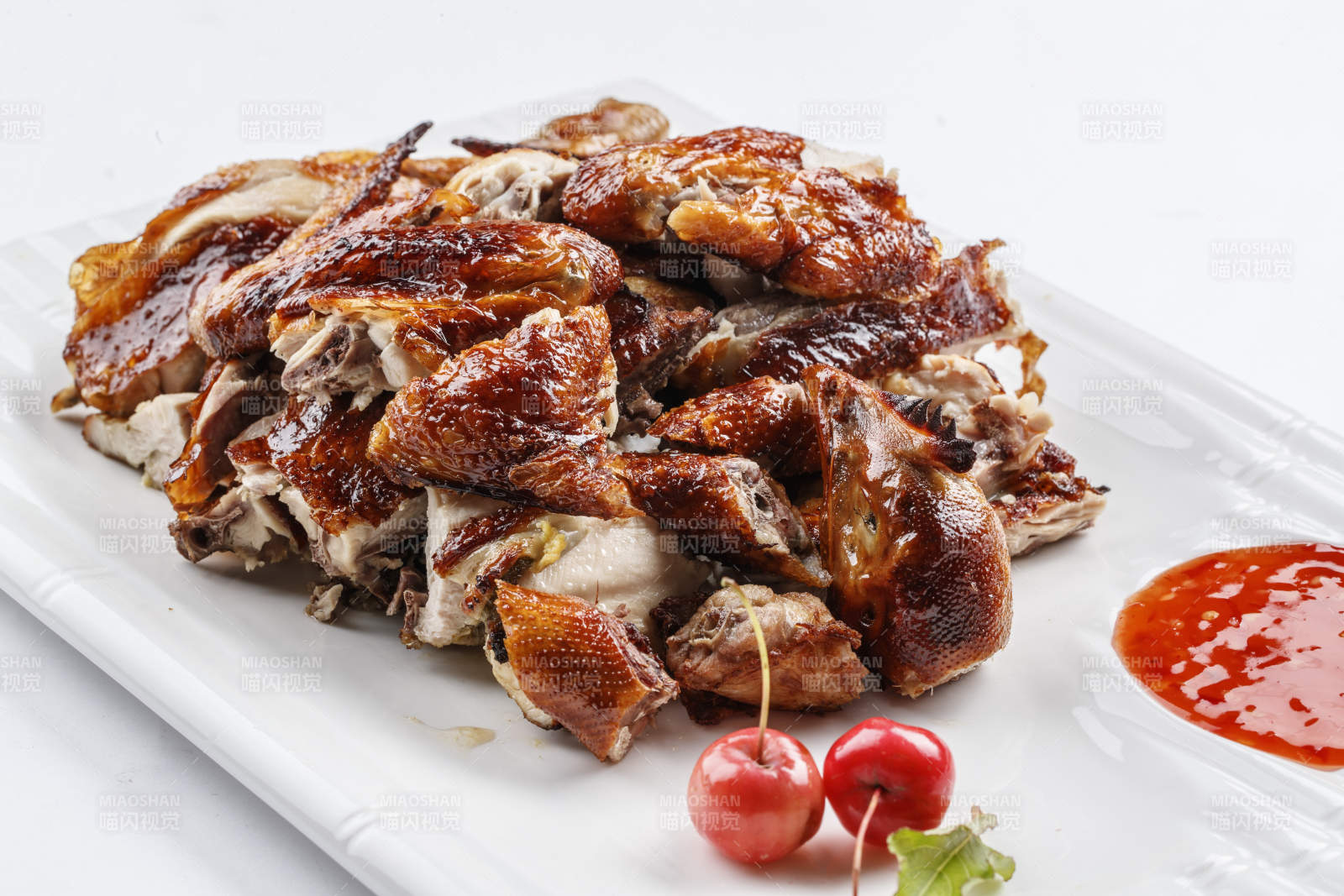美味手撕熏鸡图片